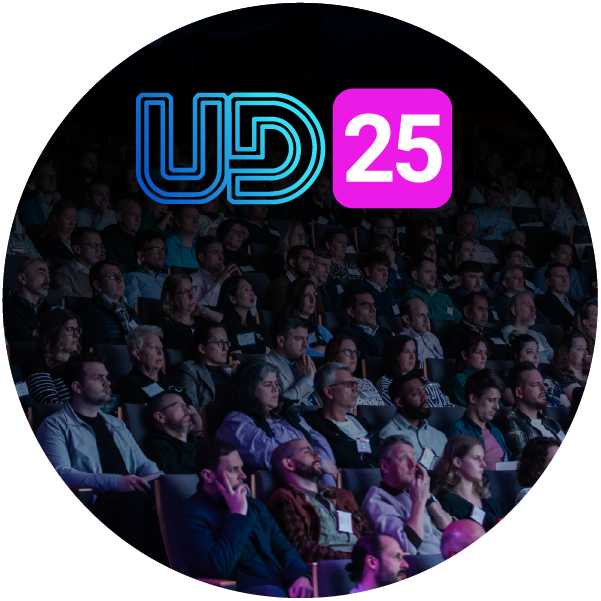 UD25 Logo with Image behind 600x600